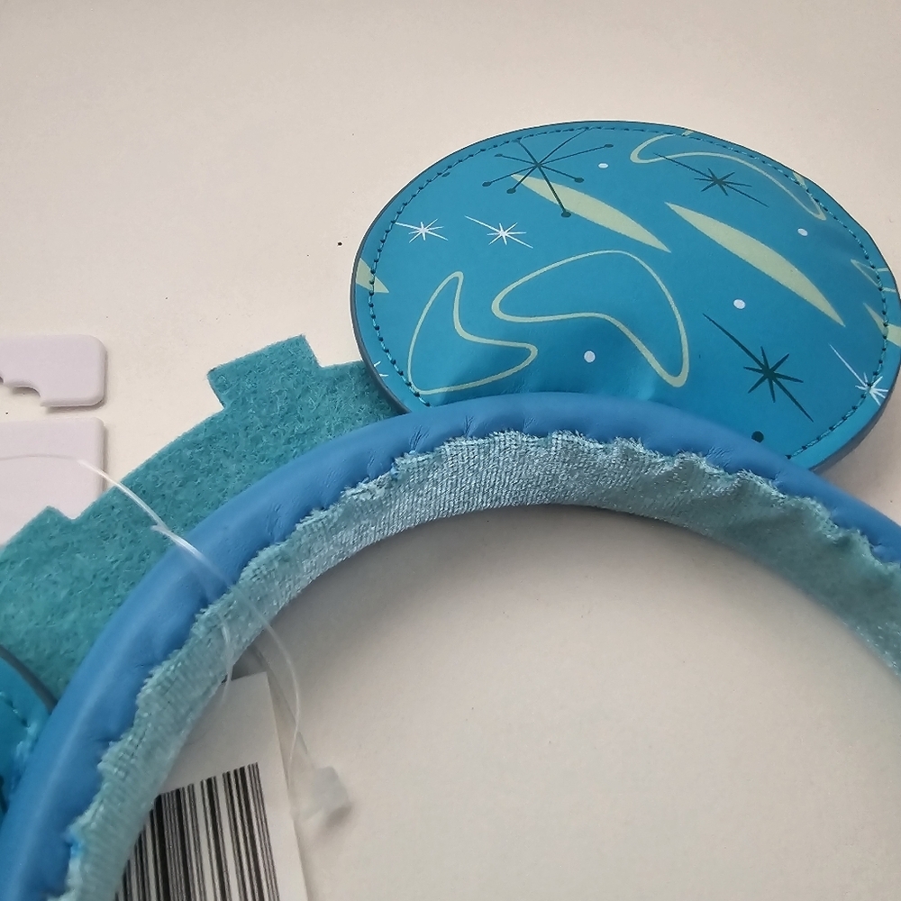 NWT Disneyland Tommorowland Retro Disney Mickey Ears Blue Galactic - Picture 14 of 14